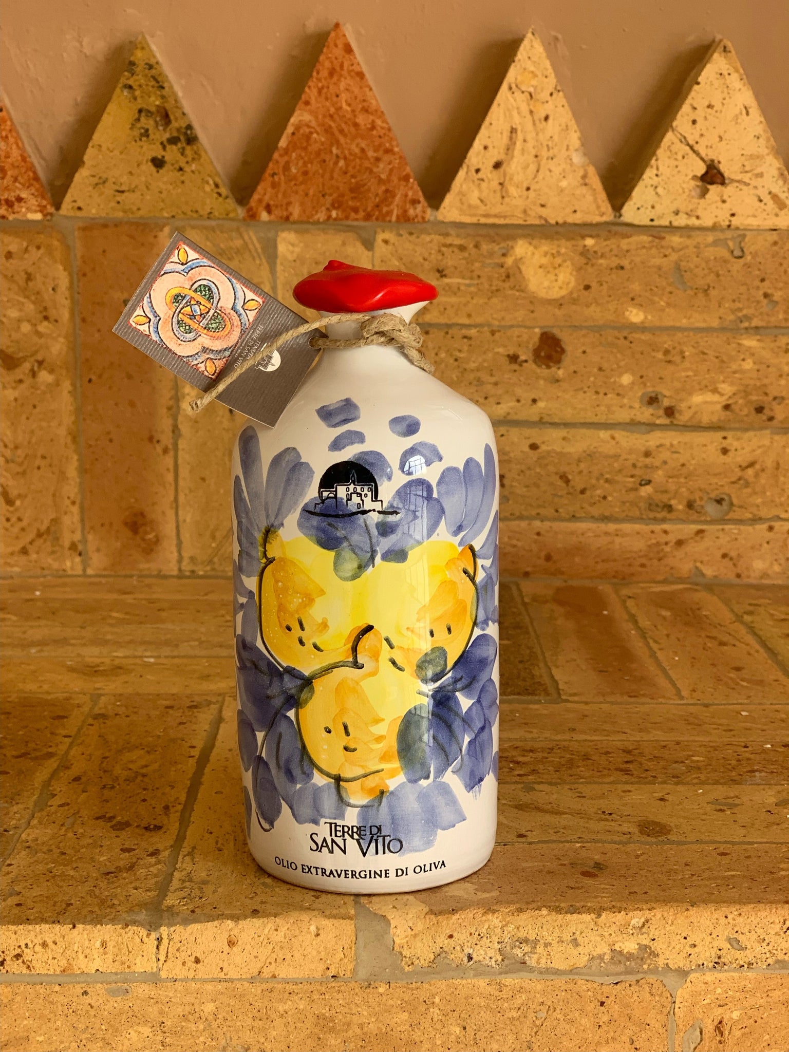 NEW IN: Lemon Pattern Terracotta Jar – extra virgin olive oil