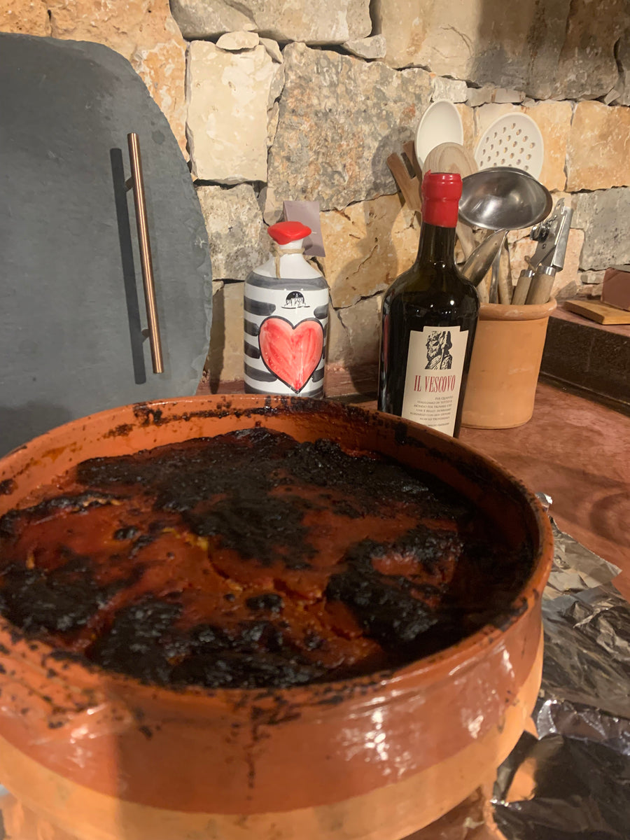 Parmigiana di melanzane alla Pugliese (Baked layered aubergine)