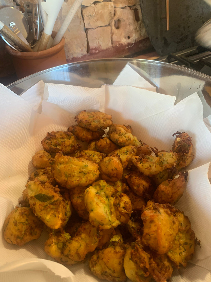 OCTOBER Courgette fritters