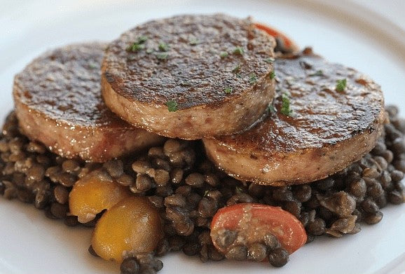 NEW YEARS EVE: Lentils and pork sausage (Cotechino e lenticchie)