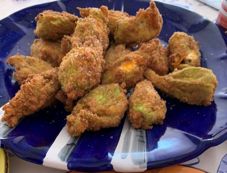 FIORI DI ZUCCHINE RIPIENI - PLUGLIAN STUFFED COURGETTE FLOWERS