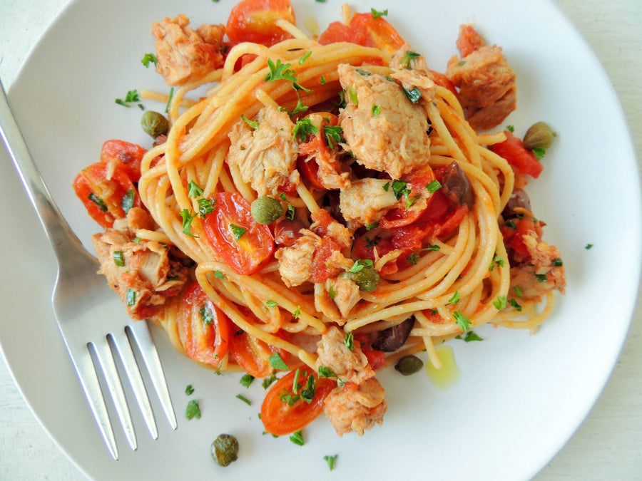 Christmas Eve - Spaghetti with Tuna and capers (Spaghetti Alla San Giovannello)