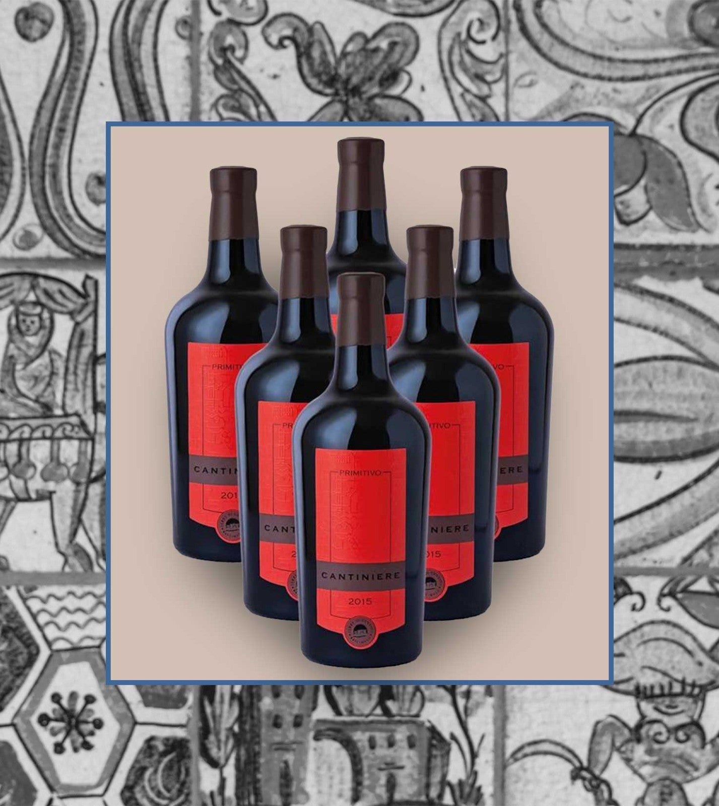 Case of 6 bottles of 100% Cantiniere Primitivo - Organic Status